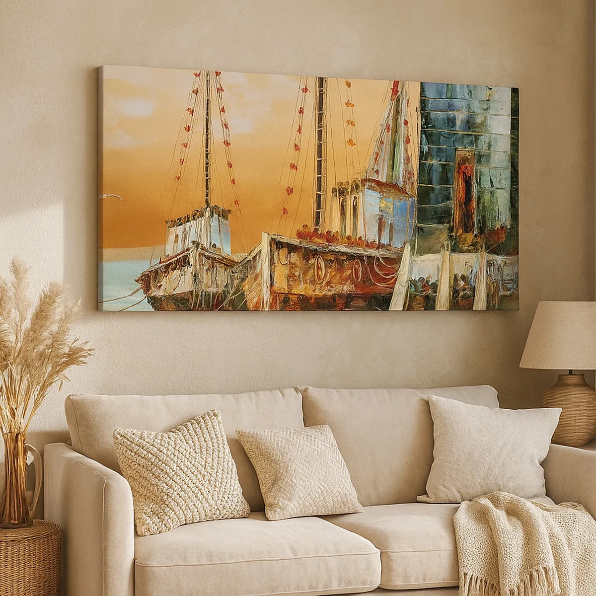 Schilderen op canvas - Een vreedzame terugkeer - 30x30 cm