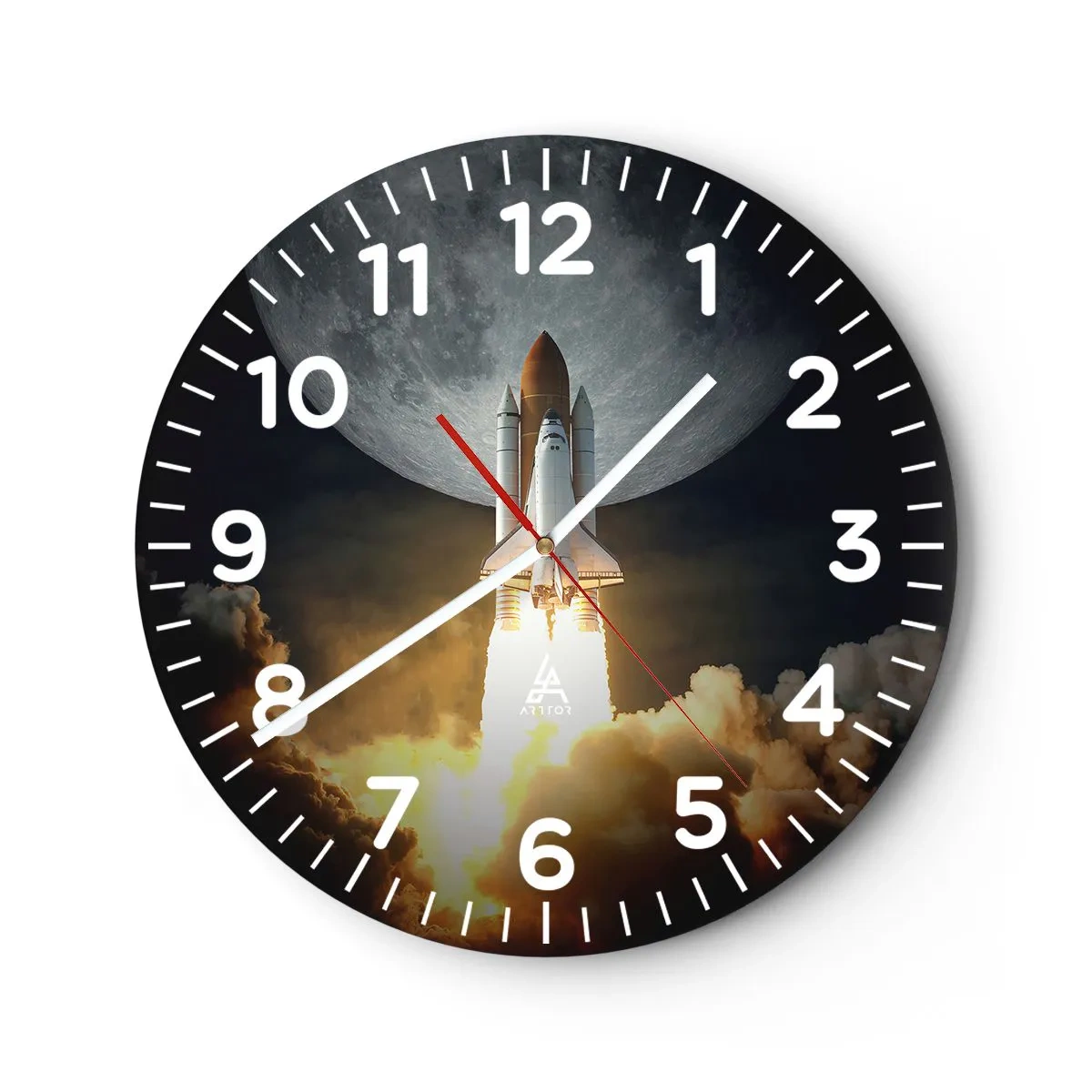 Wandklok - Klok - Het begin van een onaards avontuur - 40x40 cm