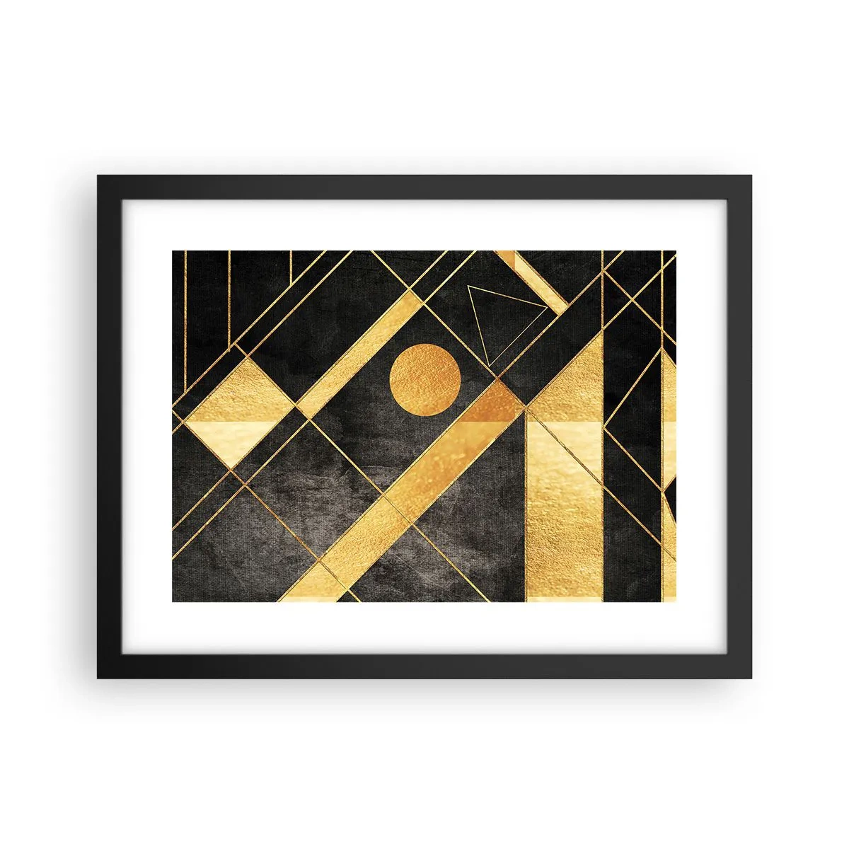 Poster in een zwarte lijst - De zon van de woestijn - 40x30 cm