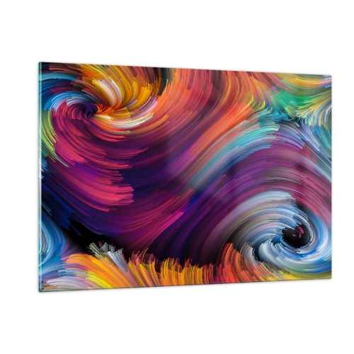 Schilderen op glas - Het begin van een nieuwe wereld - 120x80 cm