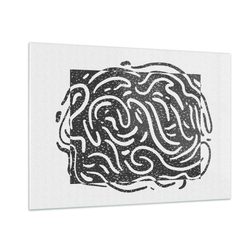 Schilderen op glas - Abstractie: vreugdedans - 100x70 cm