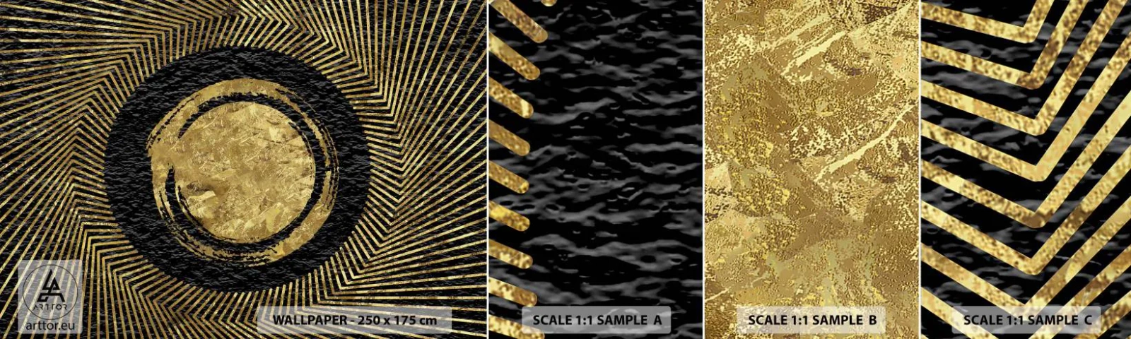 Fotobehang Staaltje Standard Eco - Glamour-compositie - Art-deco, Modern, Glamour - 100x30 cm