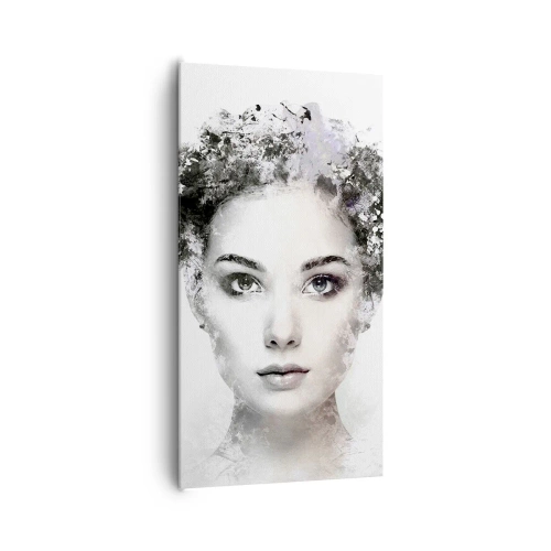Schilderen op canvas - Een uiterst stijlvol portret - 65x120 cm