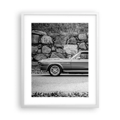 Poster in een witte lijst - De legende van de jaren 60 - 40x50 cm