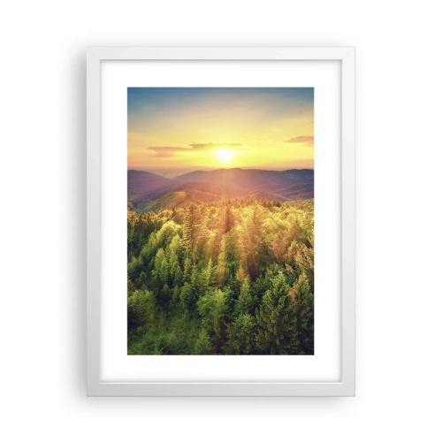 Poster in een witte lijst - Hoekpunten en topjes - 30x40 cm