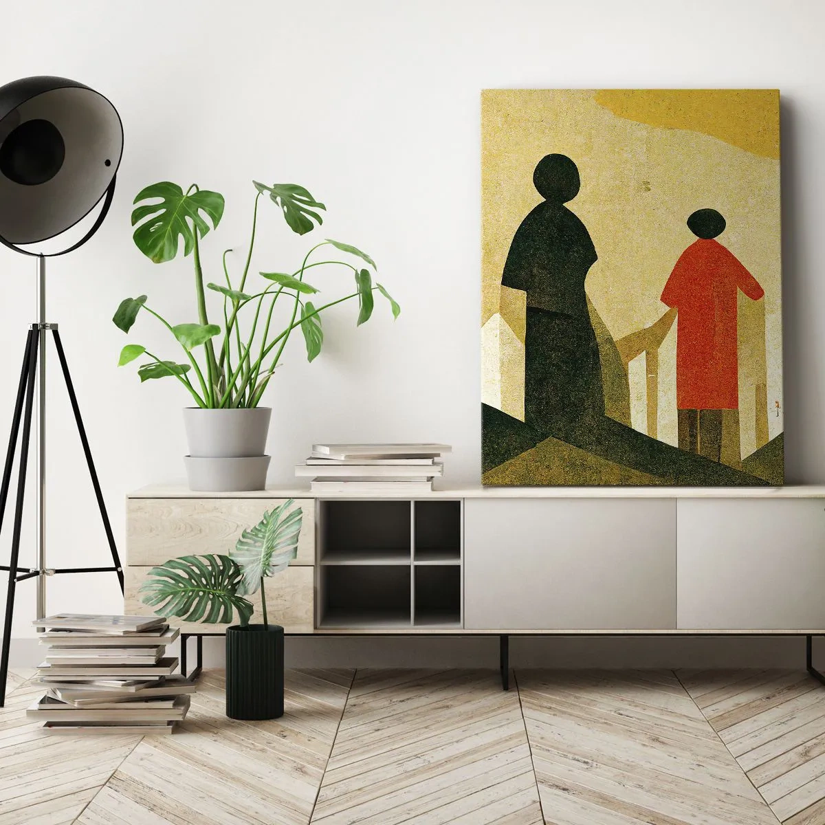 Schilderen op canvas - Er is nog een lange weg te gaan - 50x70 cm