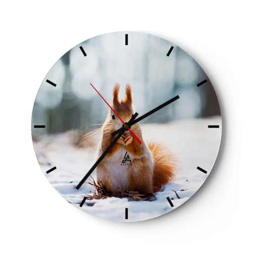 Wandklok - Klok - Waar kijk je naar? - 40x40 cm