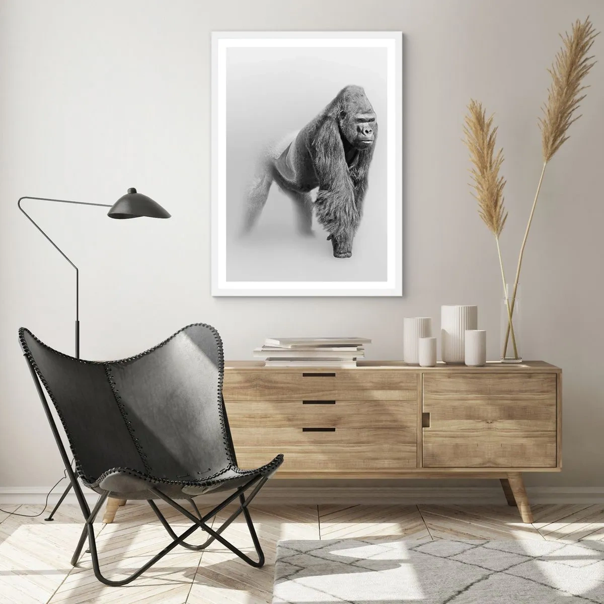 Poster in een witte lijst - Vertrouwen in zijn kracht - 70x100 cm