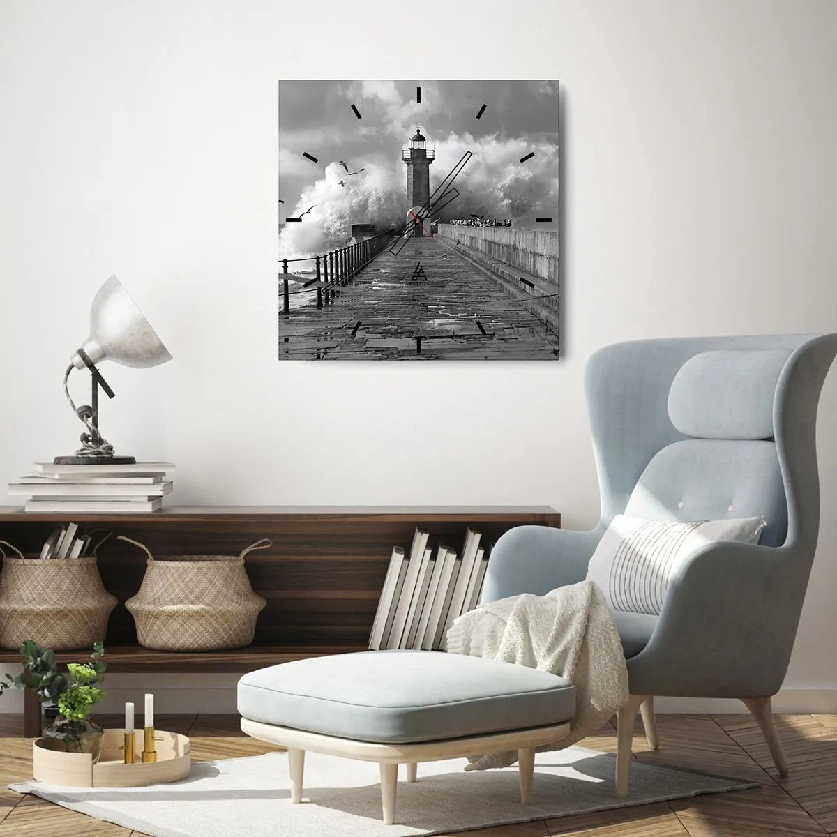 Wandklok - Klok - Onbevreesd - 30x30 cm