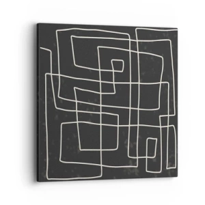 Schilderen op canvas - Niet zo eenvoudig - 40x40 cm