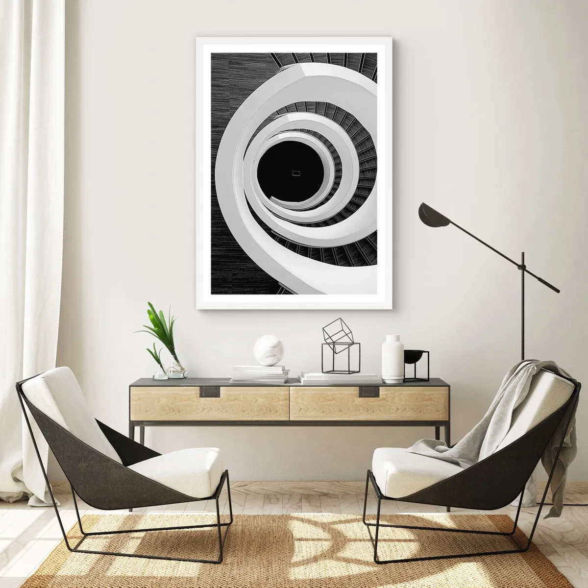 Poster in een witte lijst - Tot de kern van de zaak - 70x100 cm