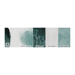 Fotobehang Monster Premium Canvas - Ontmoeting met de mist - Modern, Minimalistisch, Abstractie - 100x30 cm