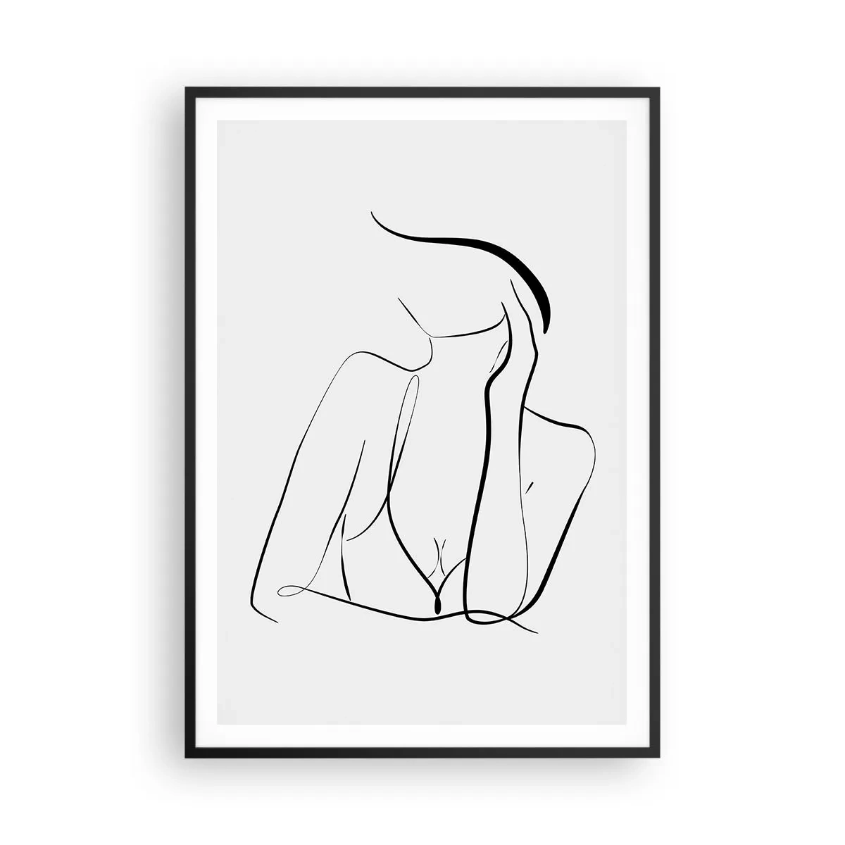 Poster in een zwarte lijst - Op de golf van dromen - 70x100 cm