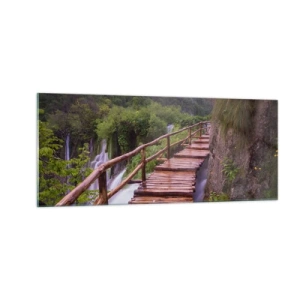 Schilderen op glas - Ongelooflijke schoonheid - 100x40 cm