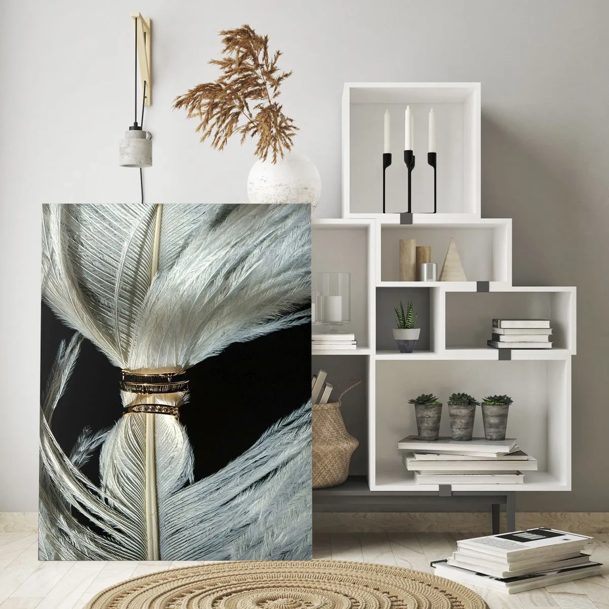 Schilderen op glas - ... en ik zal je niet verlaten ... - 70x100 cm