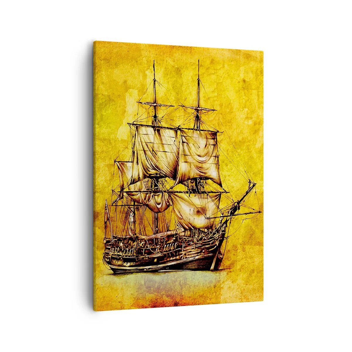 Schilderen op canvas - Richting Tortuga! - 50x70 cm