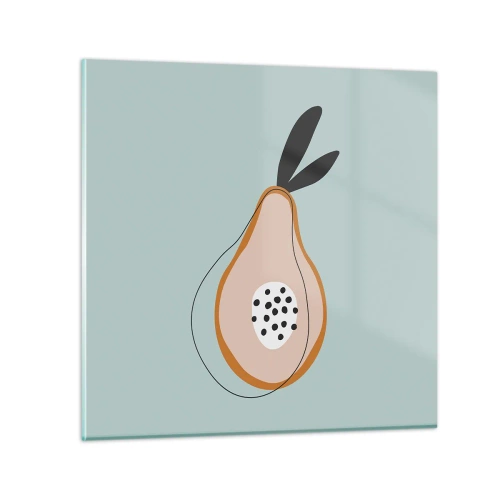 Schilderen op glas - Doordringen in de aard van de dingen - 40x40 cm