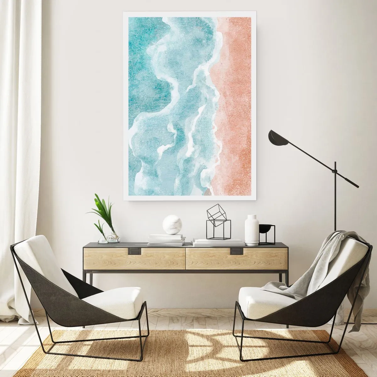 Poster - Wolkenabstractie - 70x100 cm