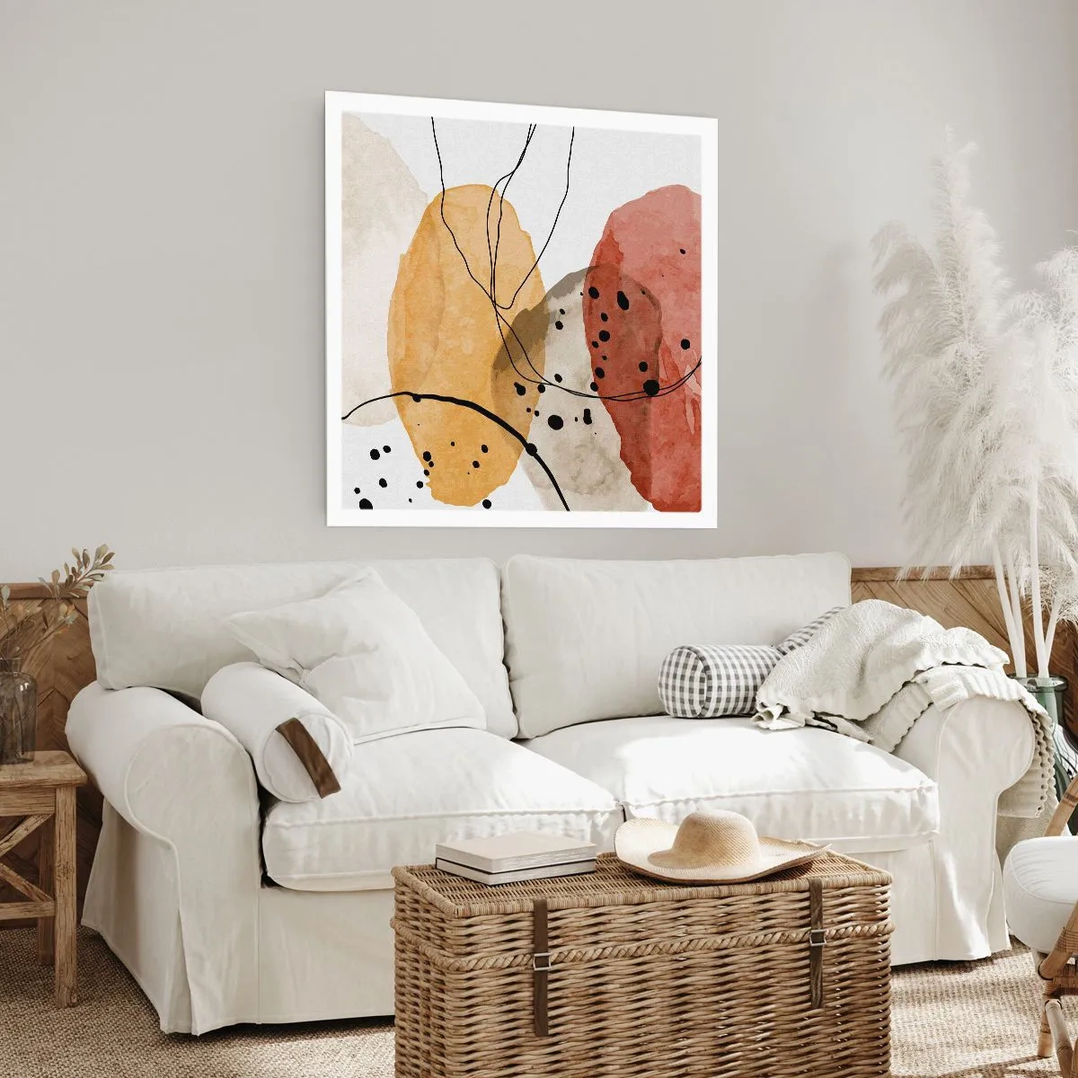 Poster - Als lichte, transparante lucht - 30x30 cm