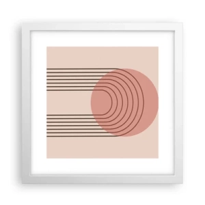 Poster in een witte lijst - Onweerstaanbare aantrekkingskracht - 30x30 cm