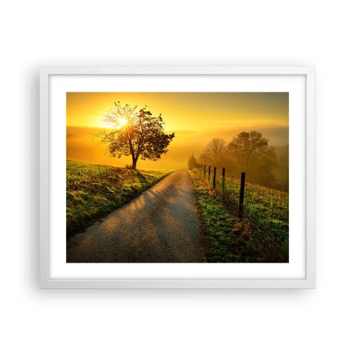 Poster in een witte lijst - Honingmiddag - 50x40 cm