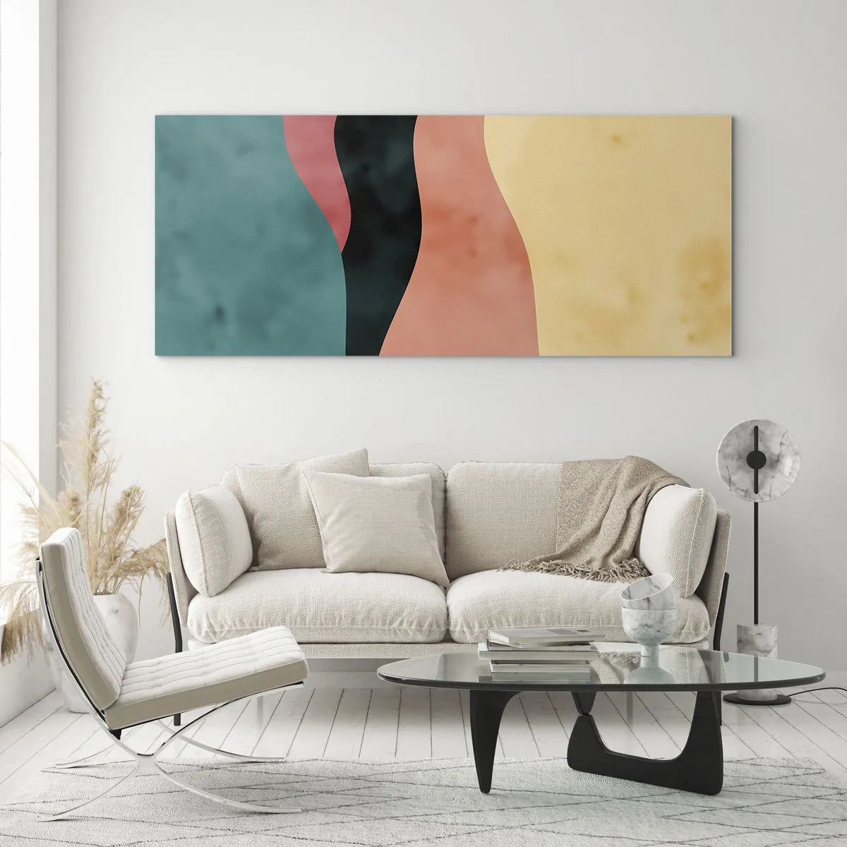 Schilderen op glas - Conforme non-conformiteit - 120x50 cm