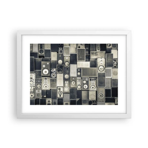 Poster in een witte lijst - En alles is goed - 40x30 cm