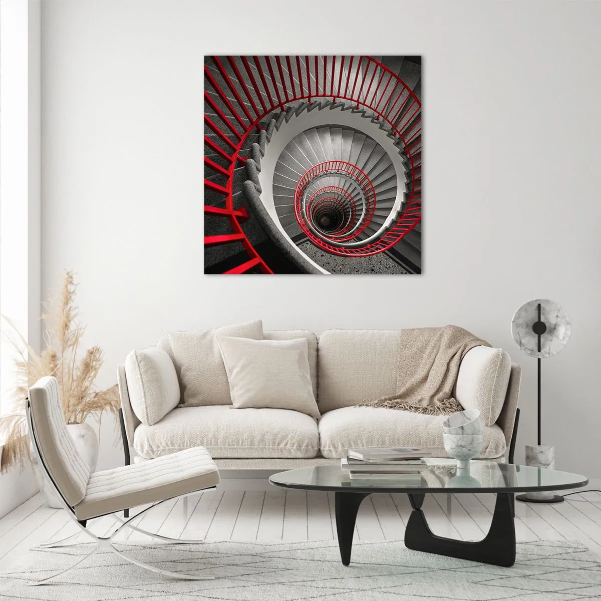 Schilderen op glas - Architectuur plezier - 40x40 cm