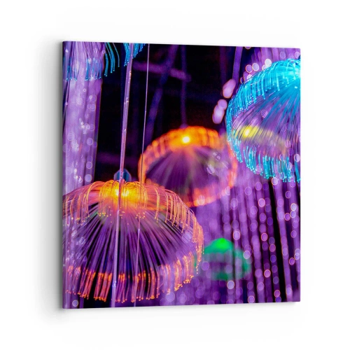 Schilderen op canvas - Lichte fontein - 70x70 cm