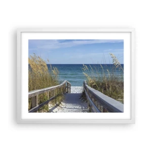 Poster in een witte lijst - In de zon, in de wind - 50x40 cm