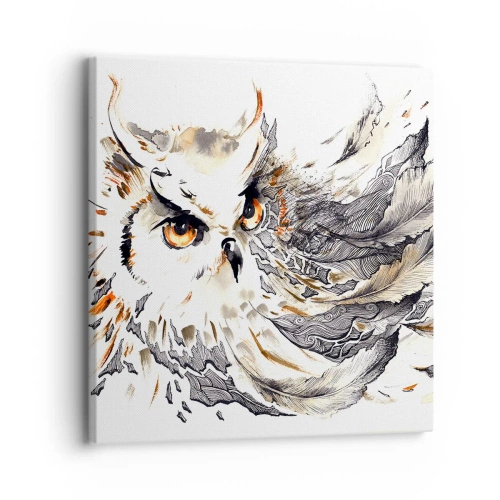 Schilderen op canvas - Ze kwam uit de wereld van magie - 30x30 cm