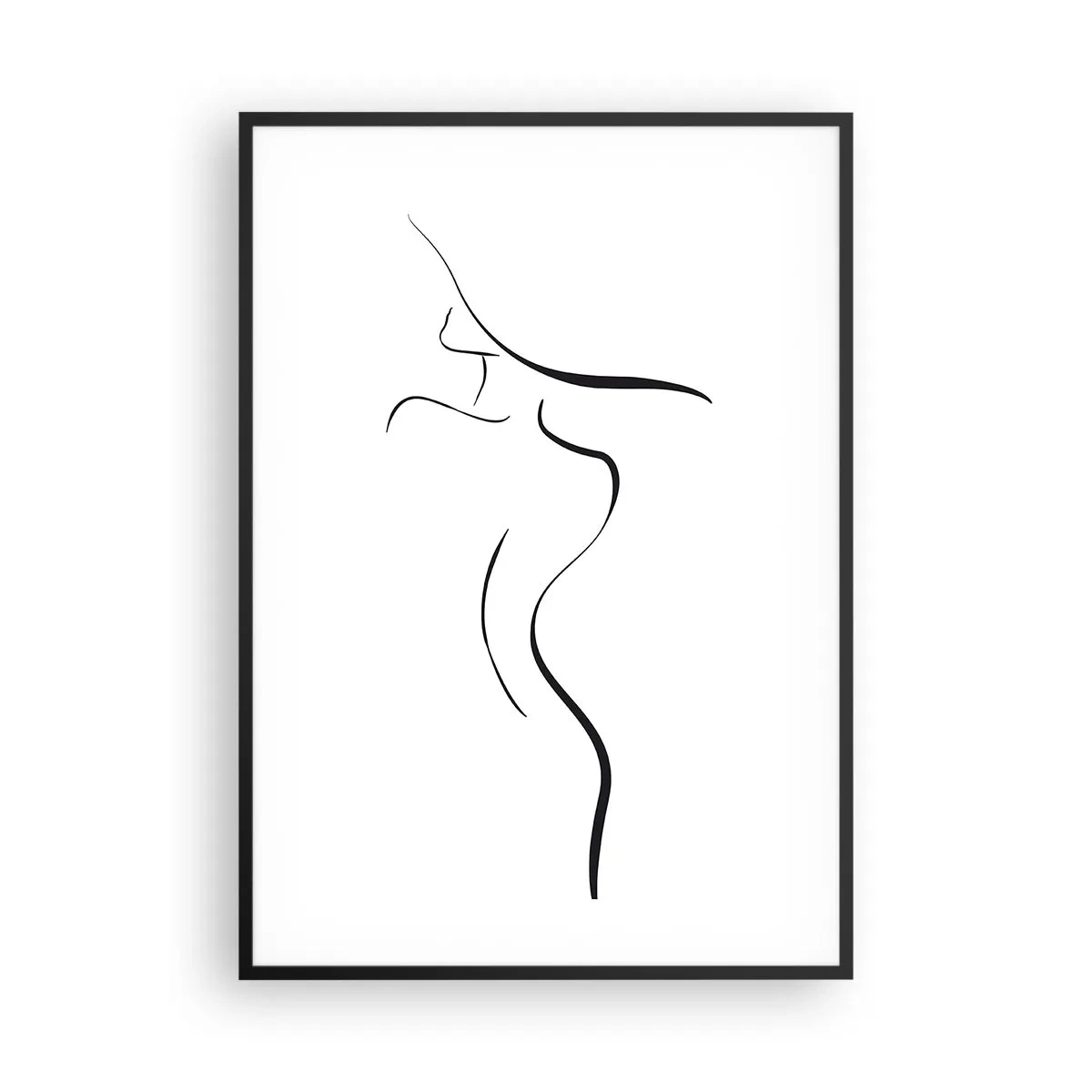 Poster in een zwarte lijst - Ongrijpbaar als een golf - 70x100 cm