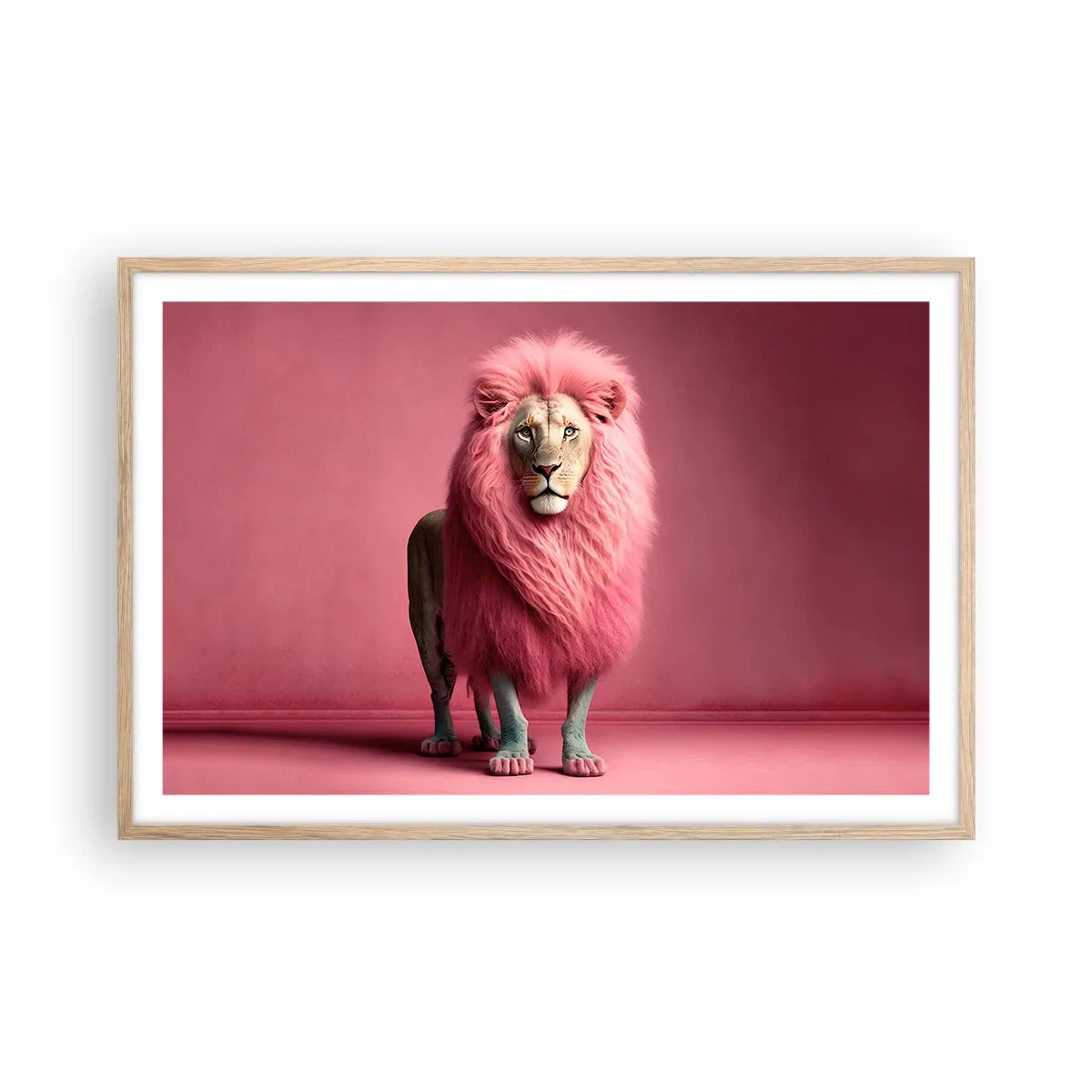 Een poster in een licht eiken lijst - En je bent niet meer bang - 91x61 cm