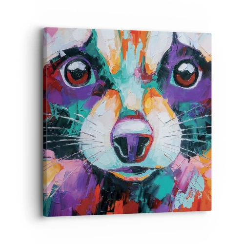 Schilderen op canvas - Alleen goede emoties - 30x30 cm