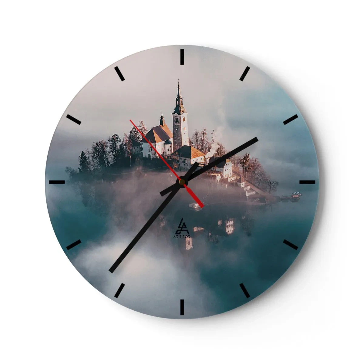 Wandklok - Klok - droom eiland - 40x40 cm
