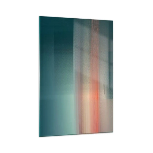 Schilderen op glas - Abstractie: golven van licht - 80x120 cm