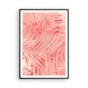 Poster in een zwarte lijst - Roze concept - 70x100 cm