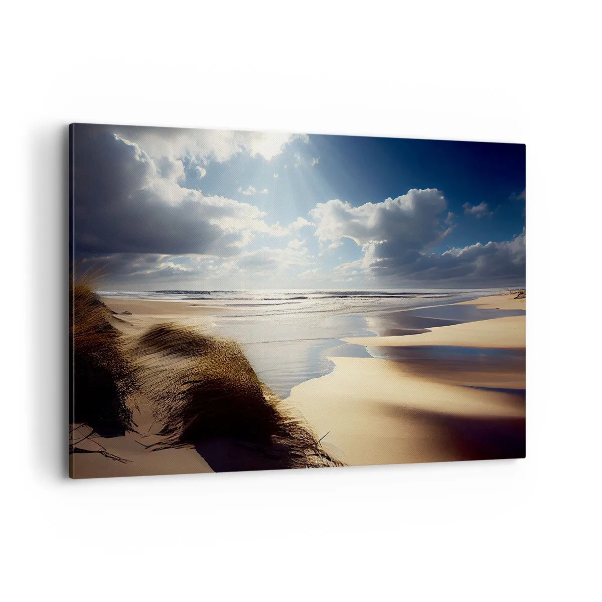 Schilderen op canvas - Strand, wild strand - 120x80 cm