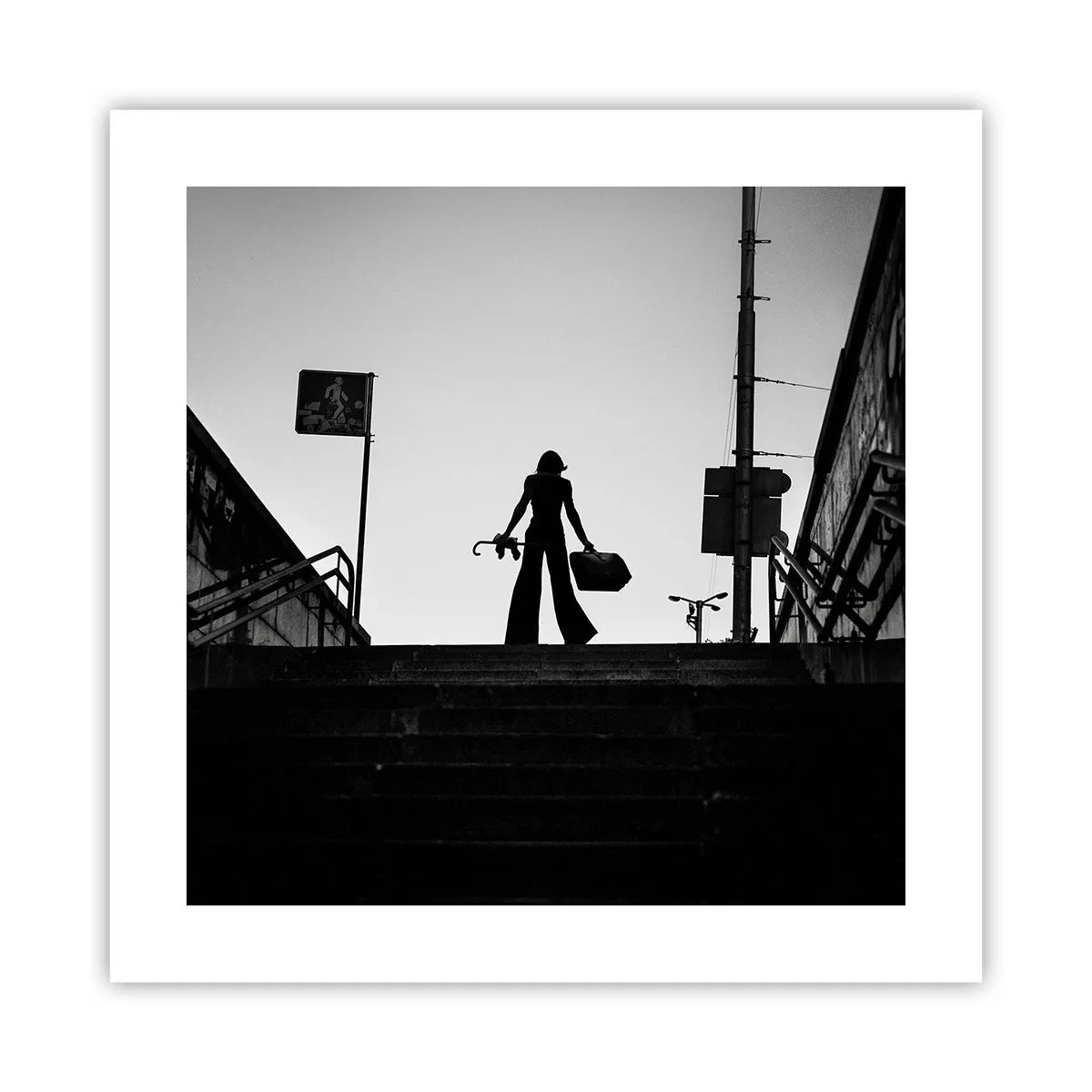 Poster - Stedelijk dwalen - 40x40 cm