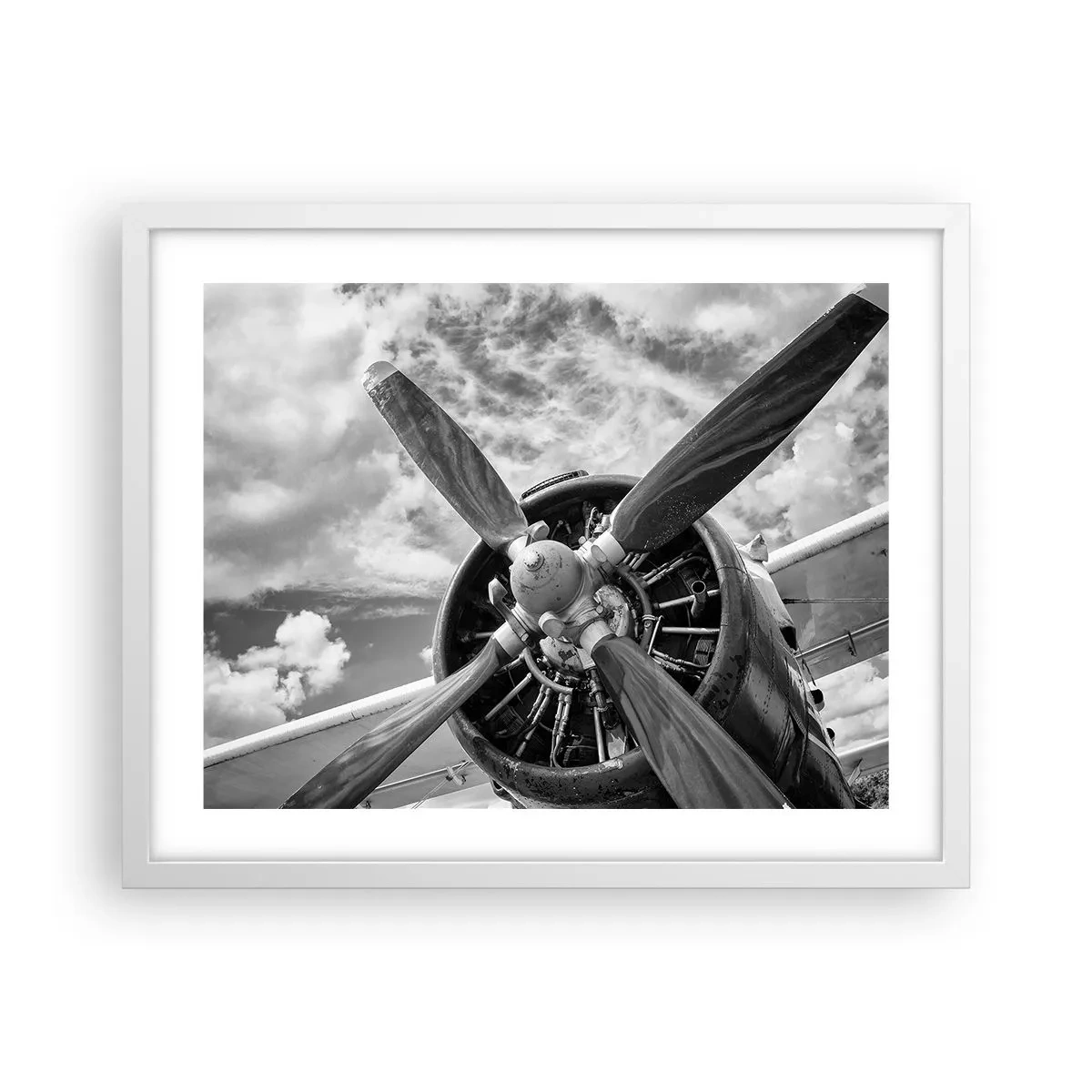 Poster in een witte lijst - Veroveraar van de lucht - 50x40 cm