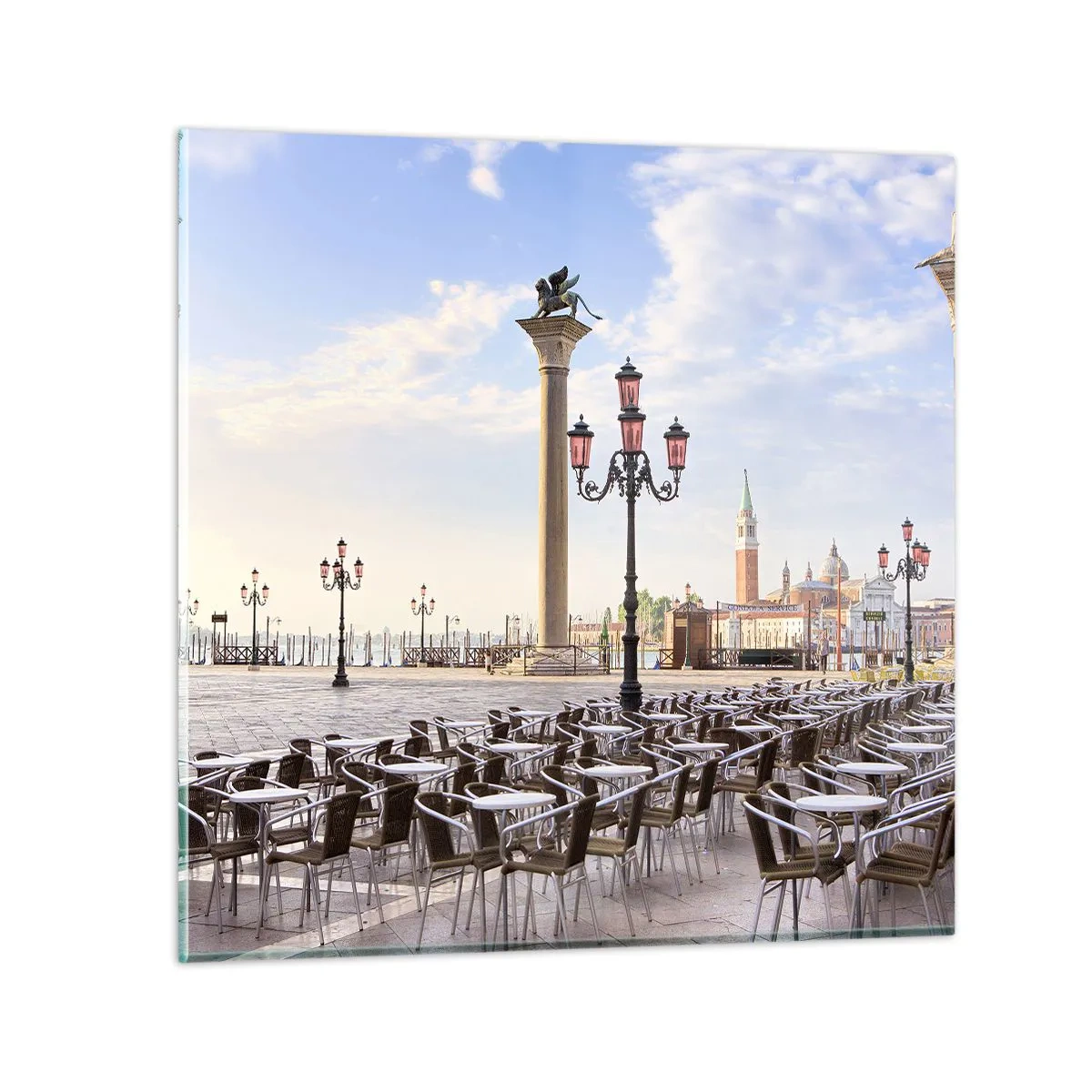 Schilderen op glas - We nodigen je uit, alles staat klaar - 40x40 cm