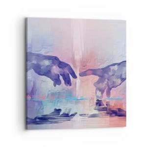 Schilderen op canvas - Goddelijke levensvonk - 70x70 cm