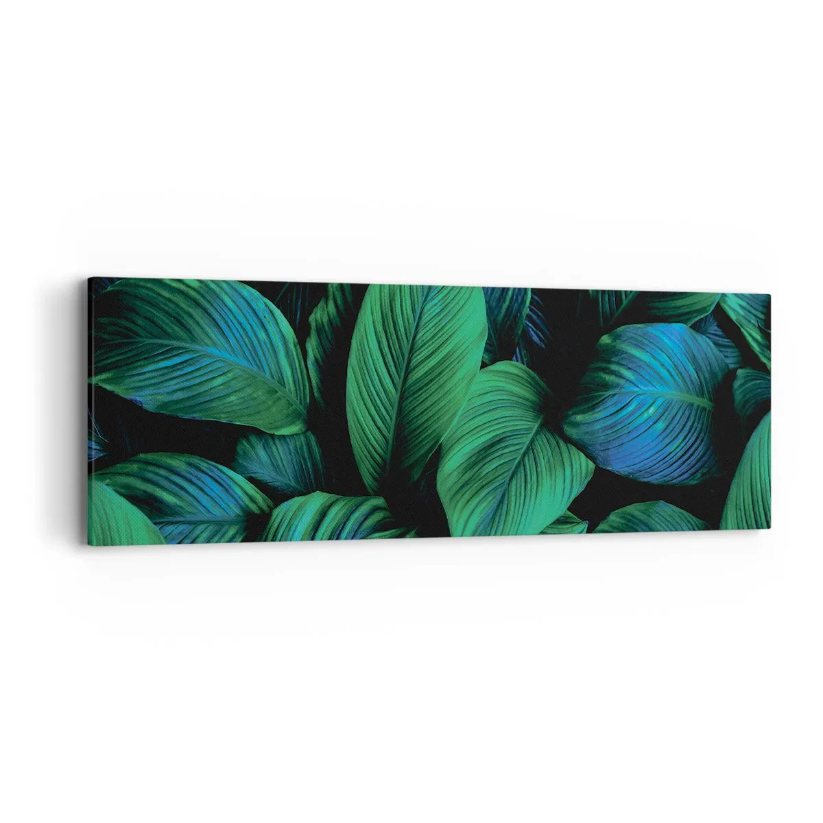 Schilderen op canvas - In de groene menigte - 90x30 cm