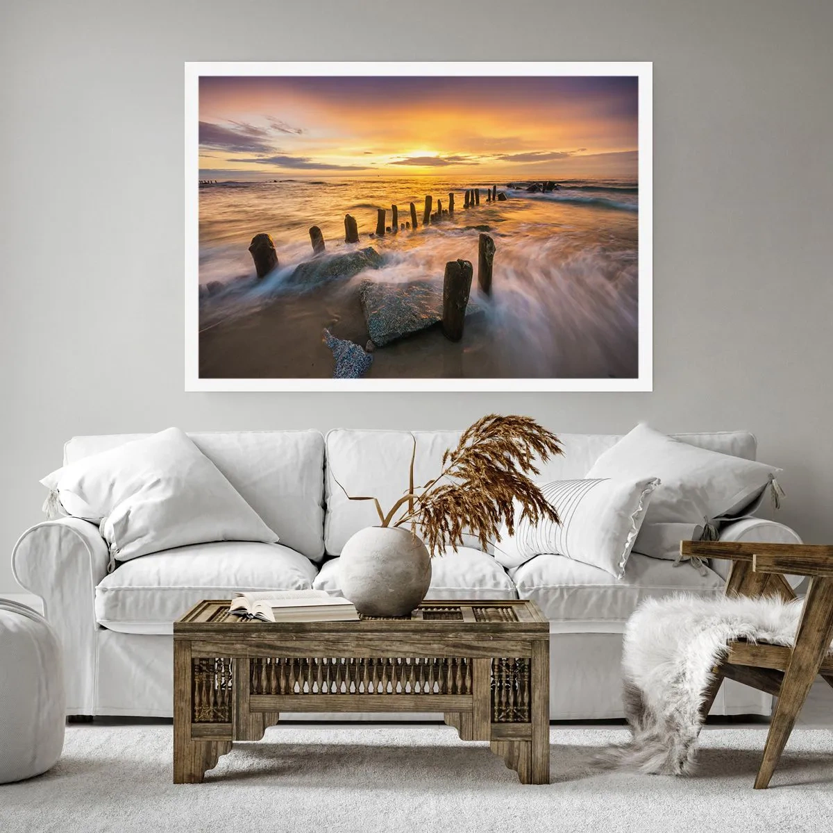 Poster - De rauwe schoonheid van de Oostzee - 50x40 cm