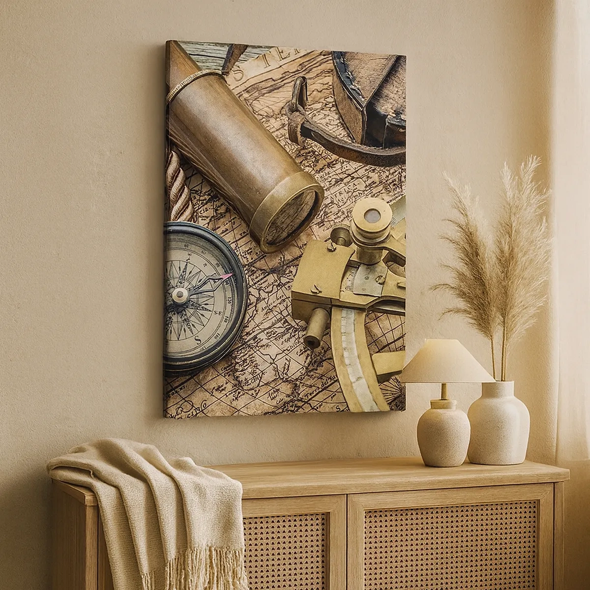 Schilderen op canvas - Zet koers - 50x70 cm