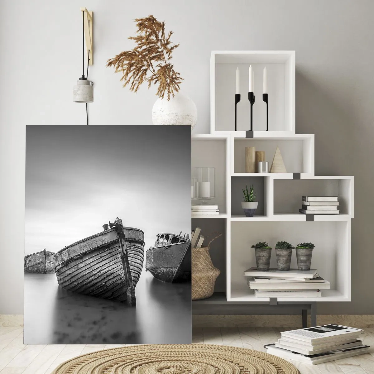 Schilderen op glas - Alleen herinneringen ... - 80x120 cm