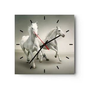 Wandklok - Klok - White power! - 30x30 cm
