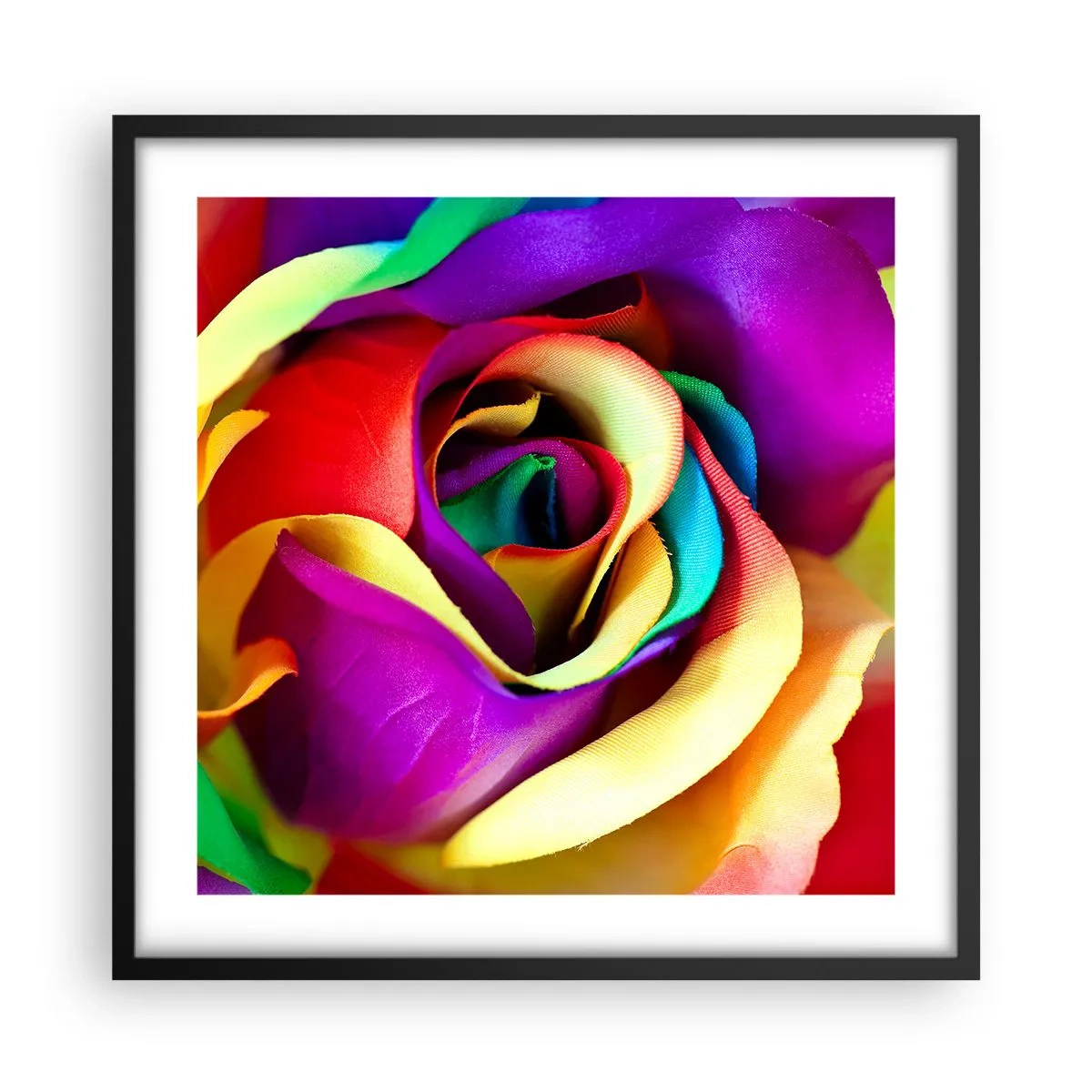 Poster in een zwarte lijst - Het is onmogelijk - 50x50 cm