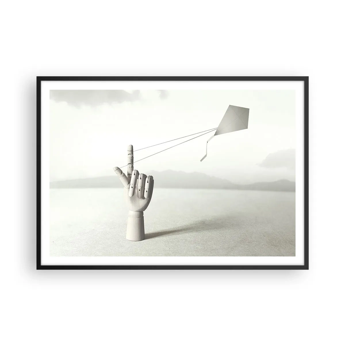 Poster in een zwarte lijst - Krachttest - 100x70 cm
