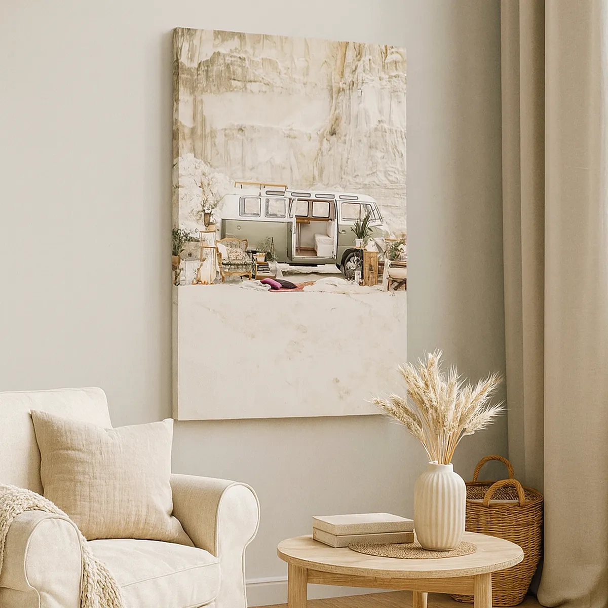 Schilderen op canvas - Er is de tijd om aan de reis te beginnen - 50x70 cm